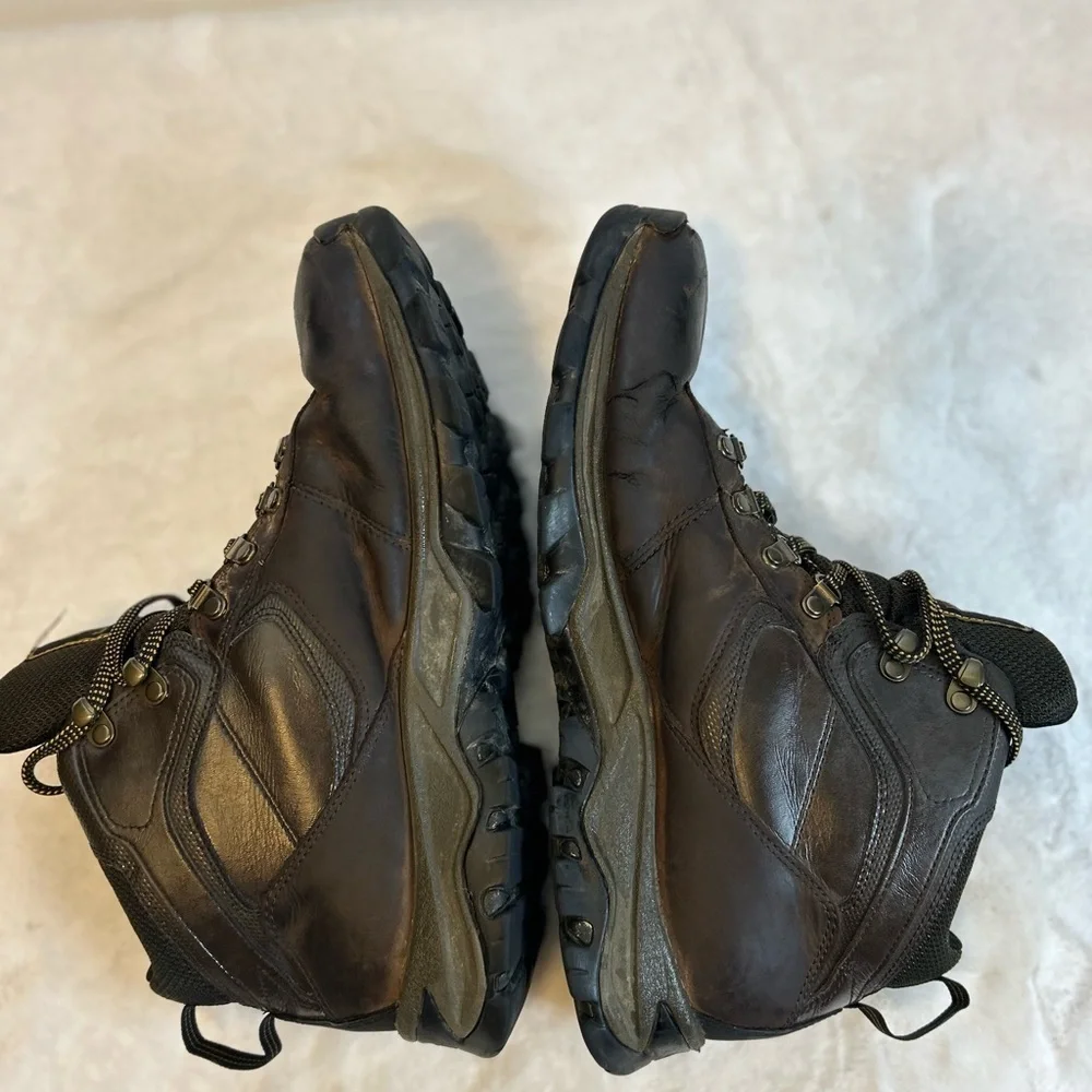 Timberland Brown Waterproof hiking boots leather lace up outdoor trail boots Men